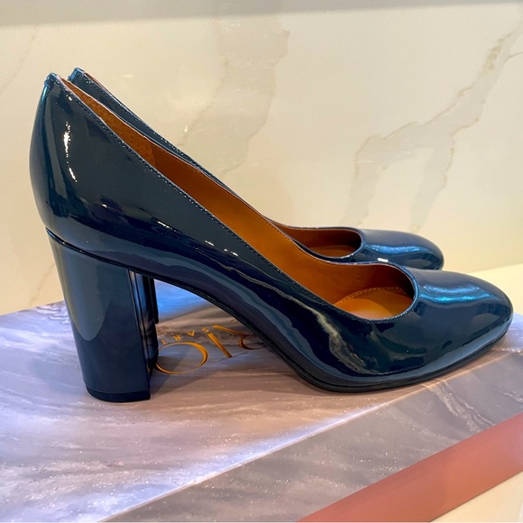 Franco Sarto Shoes - Franco Sarto Blue Patent Heels 9.5M